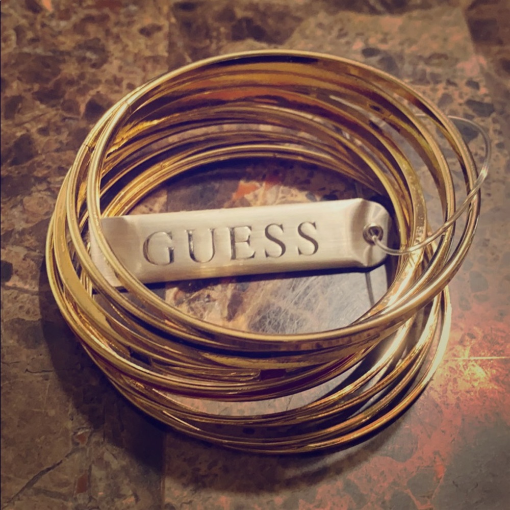 Guess Set of Gold Bangles